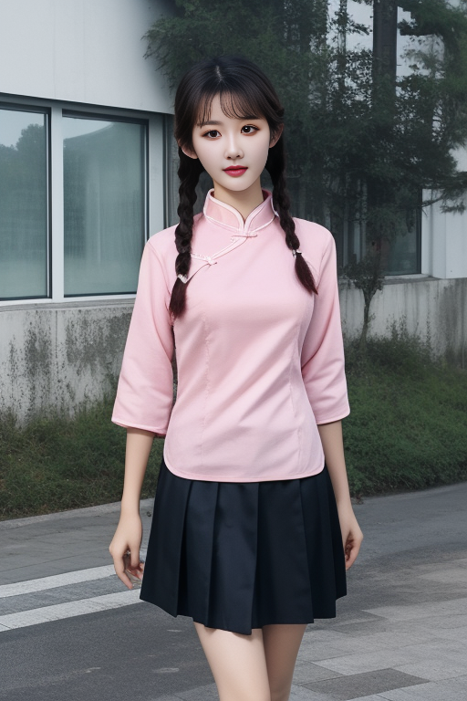 79027-1018141638-best quality, masterpiece,real,realistic, photo,photorealistic, looking at viewer,1girl, _minguoxiaofu,school uniform, tangzhuan.png